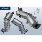 Filtres à particules diesel avec OXI Cat FIAT Doblo II Cargo 1.3 D Multijet 16v (263)