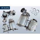 SIC Filtre à particules diesel avec OXI Cat SKODA Octavia III RS 4x4 2.0 TDi (5E3 NL3 NR3)